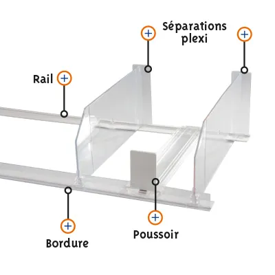 Rail Magnétique - Diviseurs et poussoirs-2