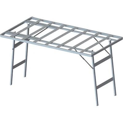 Table pliante marché aluminium 150 x 80 x 80 cm - Table de marché - Table de maraîcher - Tables de marché, étals de marché