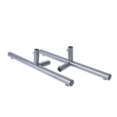Pied amovible pour présentoir grille - Pied pour grille - Gris Martelé - Lot de 2 - Présentoirs grilles