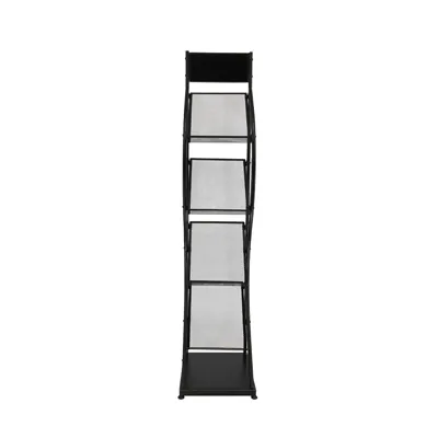 Présentoir revues 4 niveaux - Porte-brochures sur pied-2