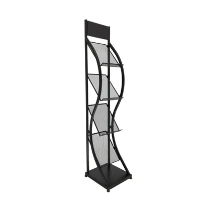 Présentoir revues 4 niveaux - Porte-brochures sur pied-3