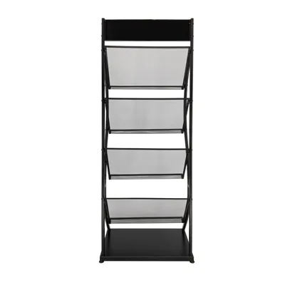 Présentoir revues 4 niveaux - Porte-brochures sur pied-3