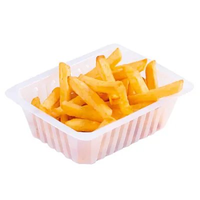 Barquette à frites plastique transparente 375 g - Barquette charcutière - Lot de 250 - Barquettes frites, Cornets frites