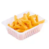 Barquette à frites plastique transparente 375 g - Barquette charcutière - Lot de 250