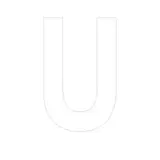 Lettre adhésive U - Lettres et chiffres adhésifs