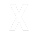 Lettre adhésive X - Lettres et chiffres adhésifs