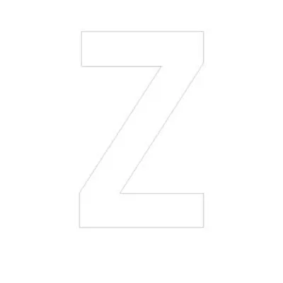 Lettre adhésive Z - Lettres et chiffres adhésifs