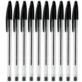 Stylos Bic cristal - noir - lot de 50 - Stylos billes