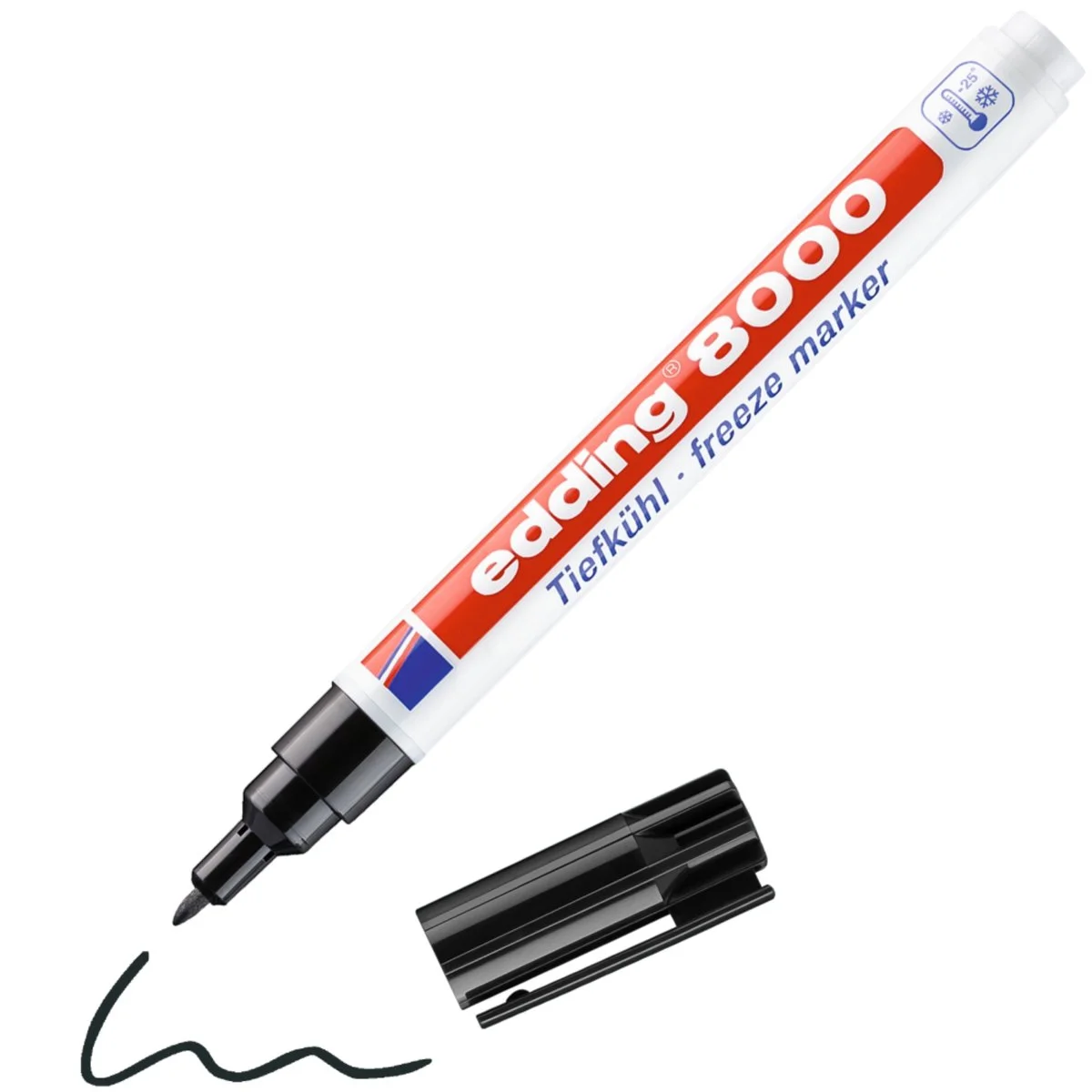 Marqueur pour Surgelés Edding e-8000 - Pointe ogive 1 mm - Noir - Marqueurs, Feutres craies-3