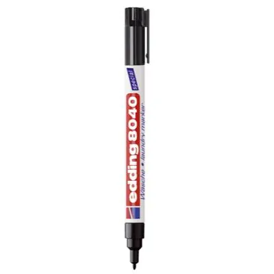Marqueur Spécial Textile Edding e-8040 - Pointe ogive 1 mm - Noir - Marqueurs, Feutres craies