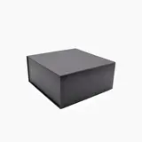 Boîte cadeau carton noire 22 x 22 x 10 cm - Lot de 5