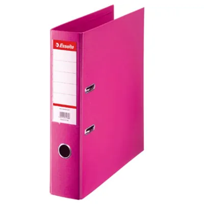 Classeur à levier A4 320 x 290 mm carton 22/10e Dos 7,5 cm Esselte - Rose Fuchsia - Classeurs à levier, Classeurs A4
