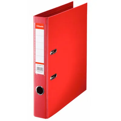 Classeur à levier A4 320 x 290 mm carton 22/10e Dos 5 cm Esselte - Rouge - Classeurs à levier, Classeurs A4