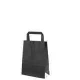 Sacs cabas kraft  - Sacs kraft couleur poignées plates