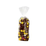 Sachet transparent fond carton 10 x 22 cm polypro 35µ - Sachet confiserie - Sachet bonbons - Lot de 100 - Sachets chocolats Noël