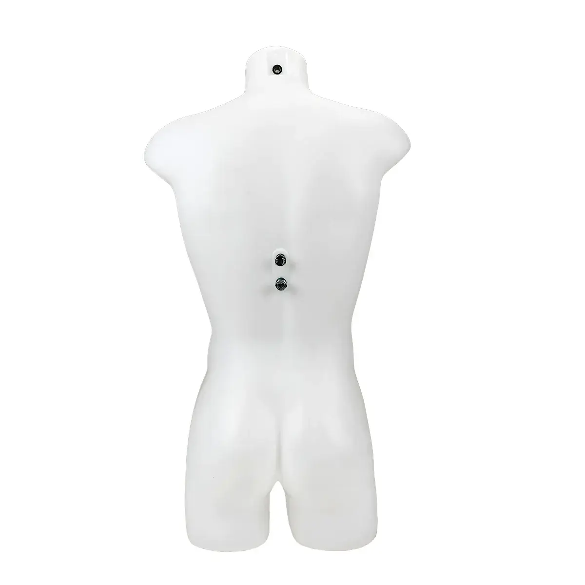 Buste homme plastique H 87 cm - Torse homme plastique - Blanc - Bustes mannequins hommes-3