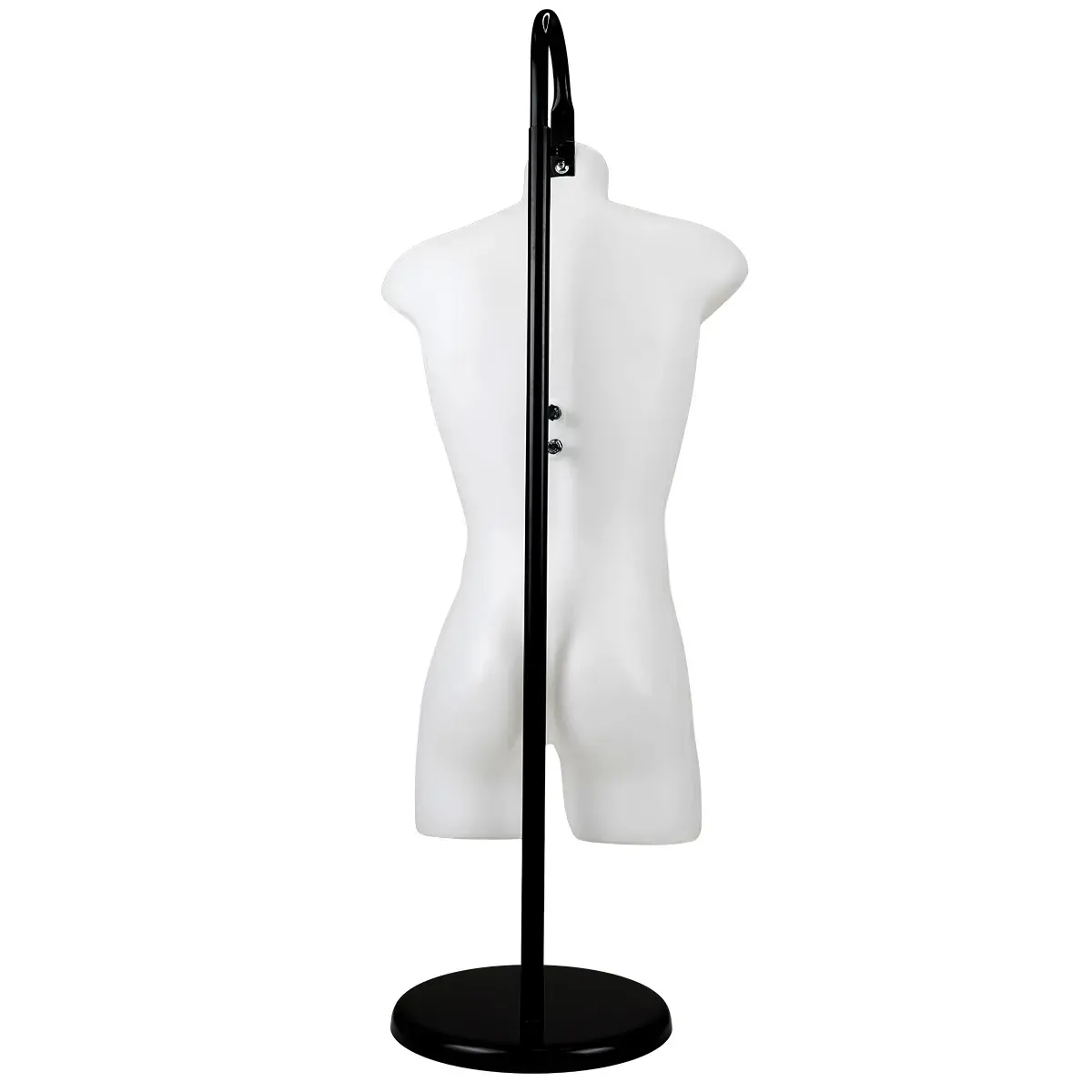 Buste homme plastique H 87 cm - Torse homme plastique - Blanc - Bustes mannequins hommes-9