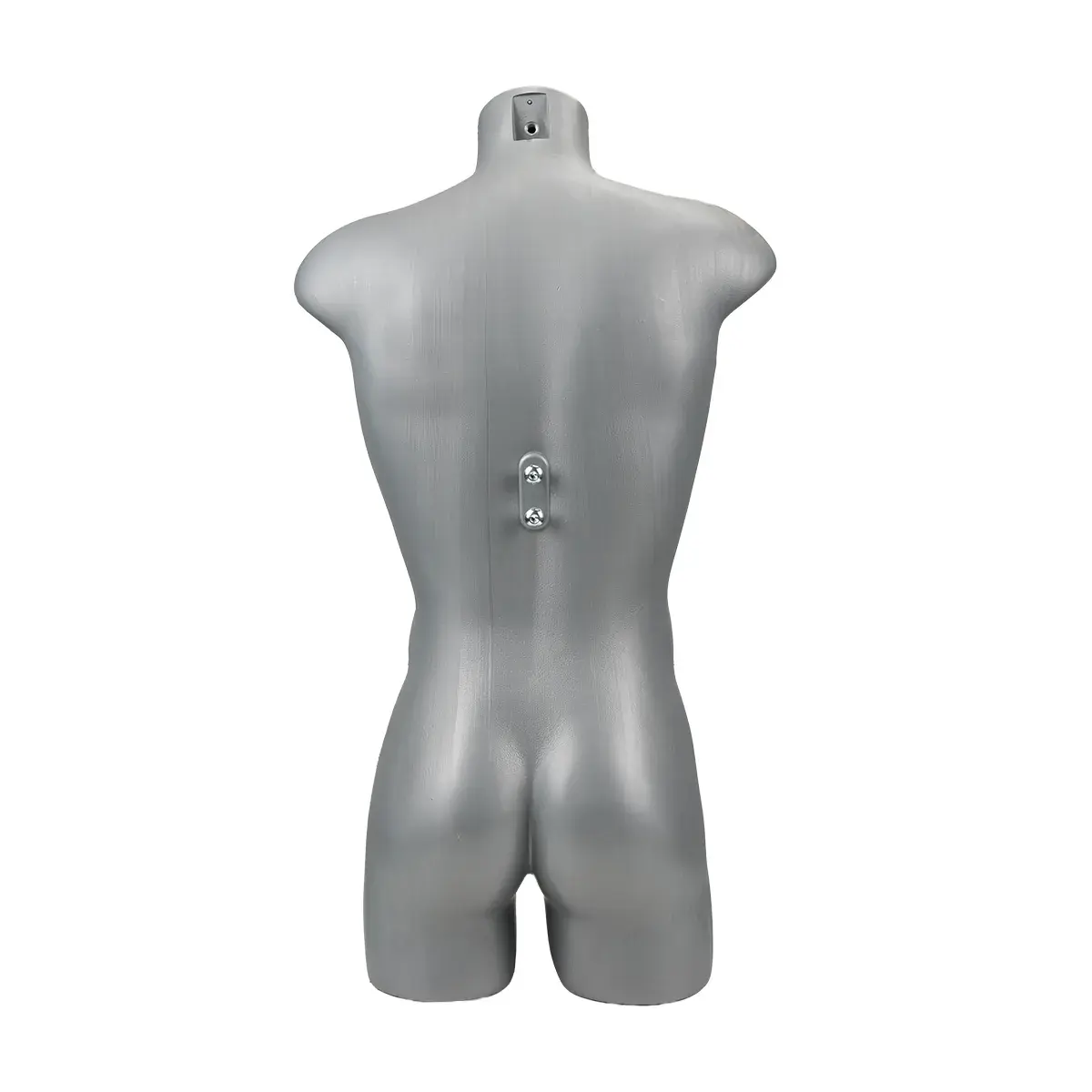 Buste homme plastique H 87 cm - Torse homme plastique - Gris - Bustes mannequins hommes-3