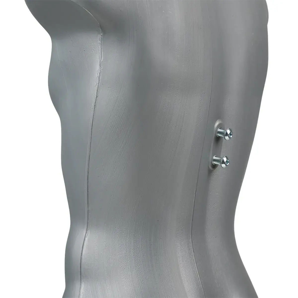 Buste homme plastique H 87 cm - Torse homme plastique - Gris - Bustes mannequins hommes-5