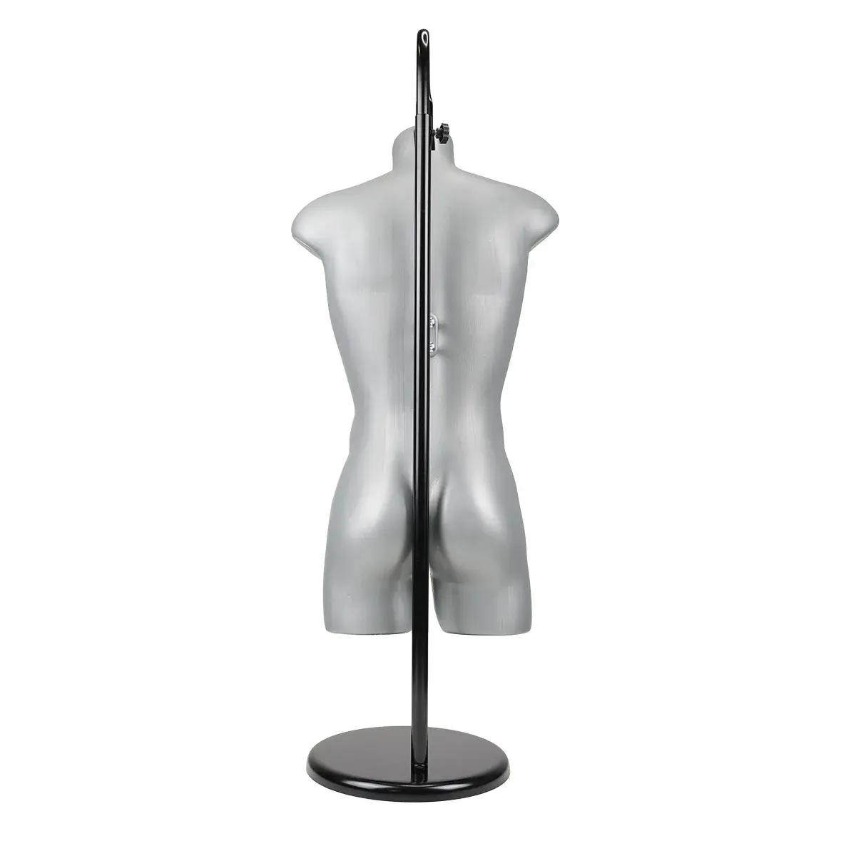 Buste homme plastique H 87 cm - Torse homme plastique - Gris - Bustes mannequins hommes-10