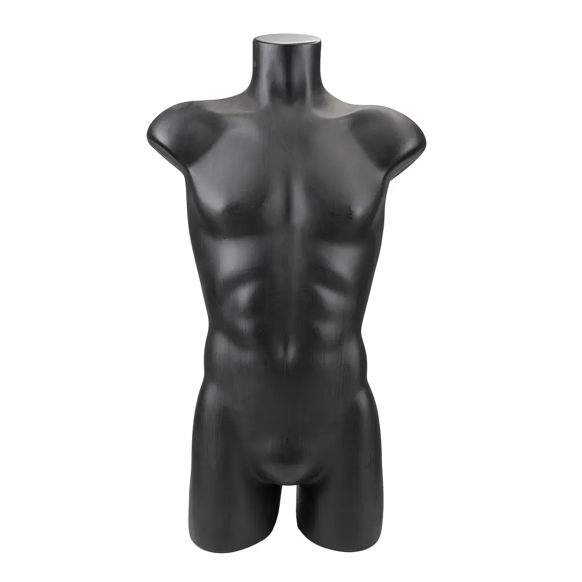 Buste homme plastique H 87 cm - Torse homme plastique - Noir - Bustes mannequins hommes