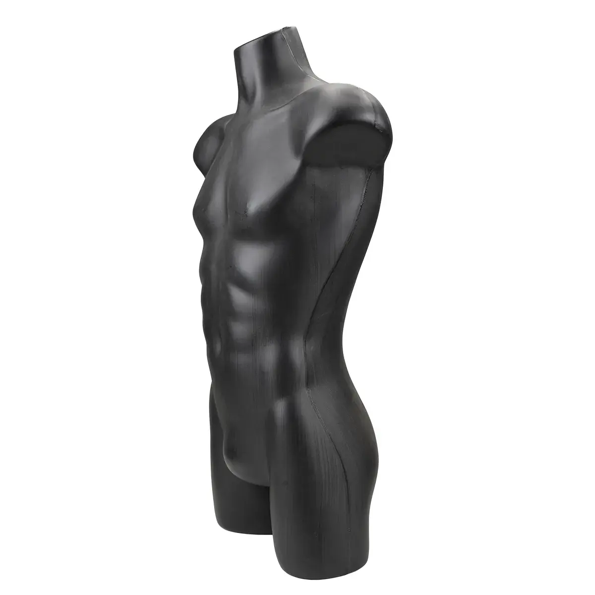 Buste homme plastique H 87 cm - Torse homme plastique - Noir - Bustes mannequins hommes-2