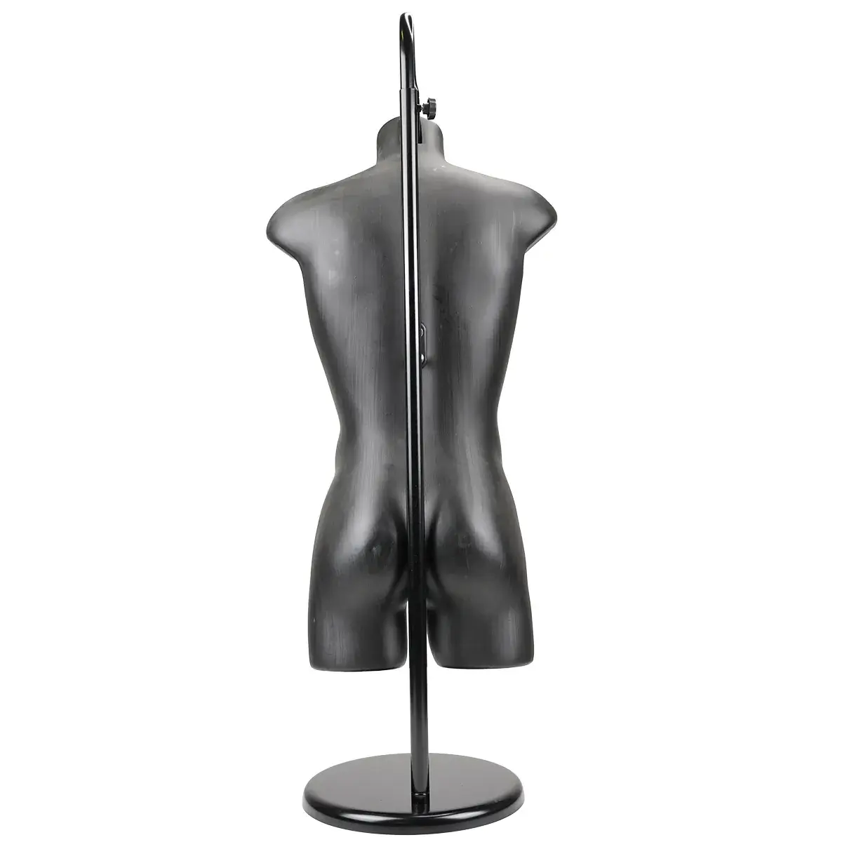 Buste homme plastique H 87 cm - Torse homme plastique - Noir - Bustes mannequins hommes-9