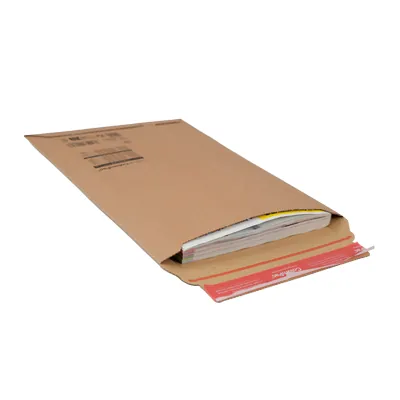 Pochette d’envoi colis rigide carton brun 250x360 mm auto-adhésive FSC - Paquet de 20 - Pochettes d'envoi colis-5