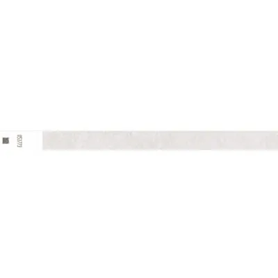 Bracelet papier indéchirable numéroté Tyvek 19 x 250 mm - Bracelet d'identification - Blanc - Lot de 1000 - Bracelets évènementiels