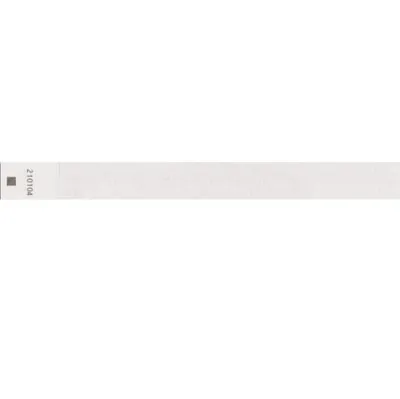 Bracelet papier indéchirable numéroté Tyvek 25 x 250 mm - Bracelet d'identification - Blanc - Lot de 1000 - Bracelets évènementiels
