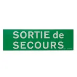 Pictogramme autocollant Sortie de secours - Signalétique de sécurité