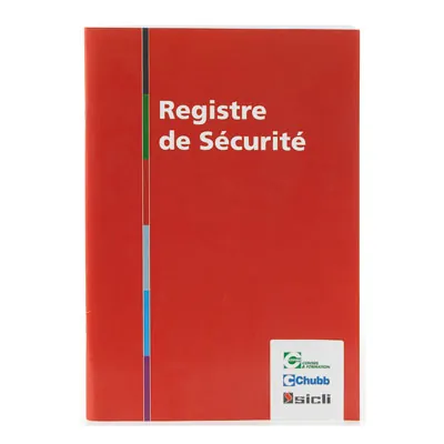 Registre de sécurité incendie polyvalent - Registres de sécurité entreprises et ERP