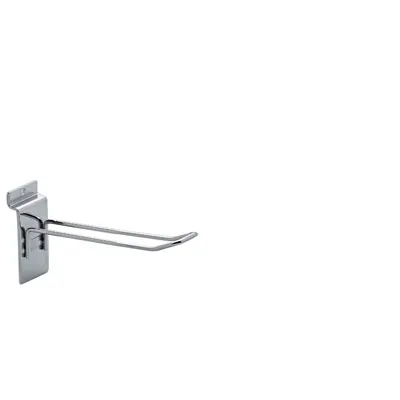 Broche double pour panneau rainuré ø 3 mm x L 5 cm - Tige double - Chrome - Lot de 20 - Broches doubles pour panneaux rainurés