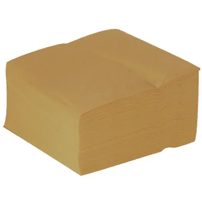 Serviette ouate 2 plis 33 x 33 cm - Serviette jetable - Serviette de table papier - Or - Paquet de 50 - Serviettes jetables, Serviettes cocktails
