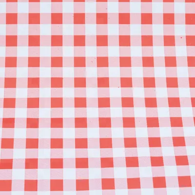 Nappe damassée déperlante - Nappe jetable - Nappe papier - Vichy rouge - Rouleau de 1,18 x 10 m - Nappes papier, Nappes jetables-2