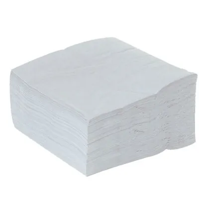 Serviette ouate 2 plis 33 x 33 cm - Serviette jetable - Serviette de table papier - Argent - Paquet de 50 - Serviettes jetables, Serviettes cocktails