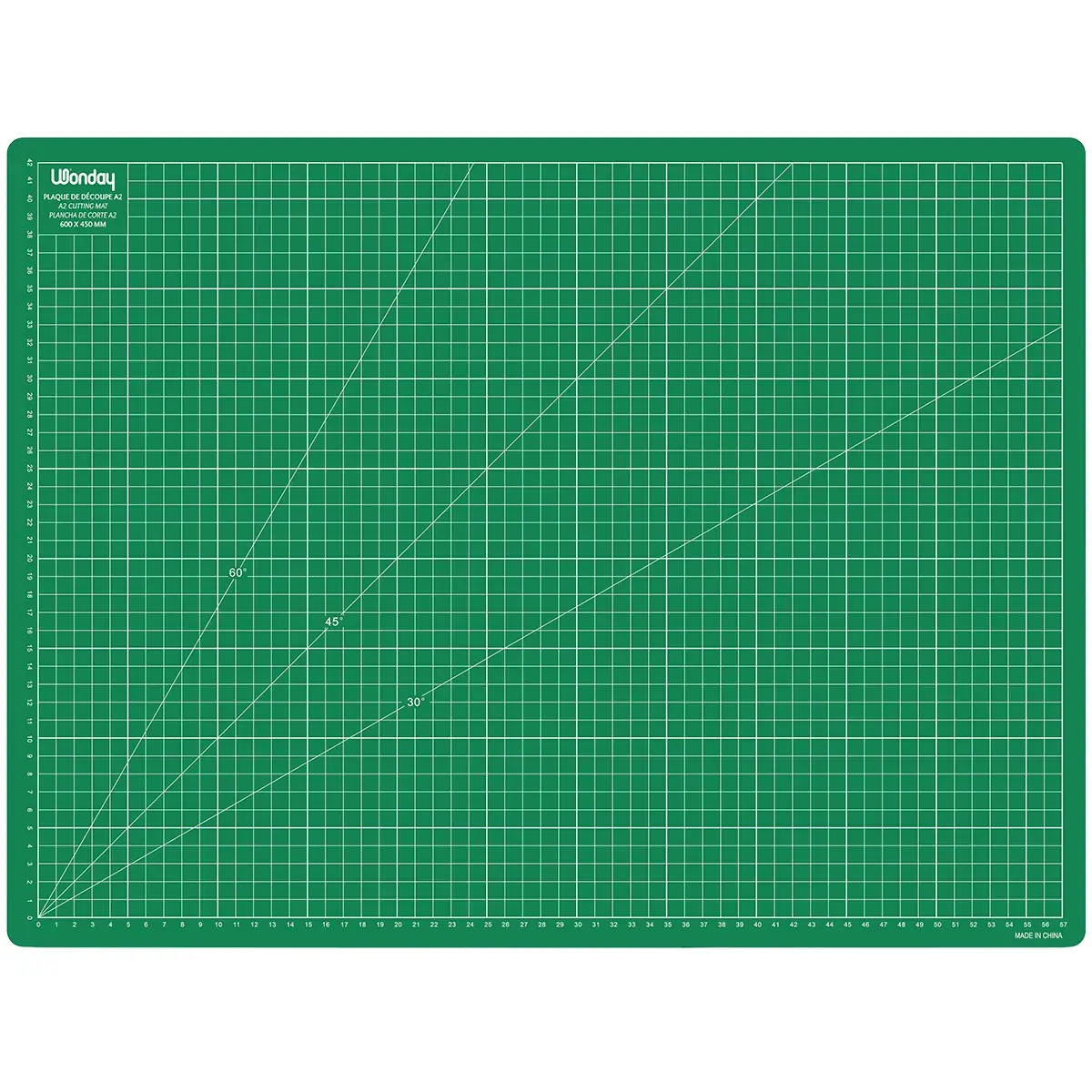 Plaque de découpe quadrillée 60 x 45 cm - Guillotines papier, Rogneuses papier, Plaques de découpe