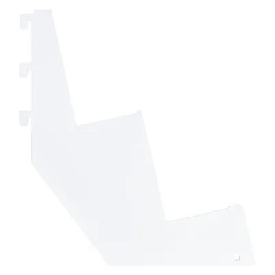 Console 2  niveaux pour tablette presse/multimédia - Ligne Store blanc pas de 25 mm