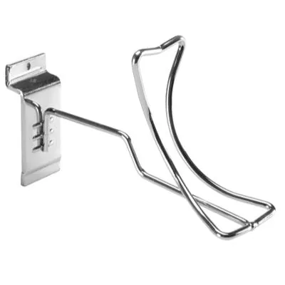 Support chaussure pour panneau rainuré fil métal 18 cm - Présentoir chaussure mural - Porte chaussures, Support chaussures