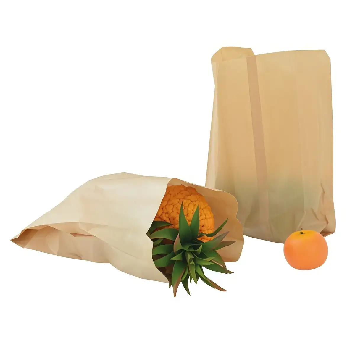 Sac fruits et légumes kraft brun 3kg 20 x 9 x 36 cm - Sac papier primeur - Lot de 1000 - Sacs fruits et légumes-2