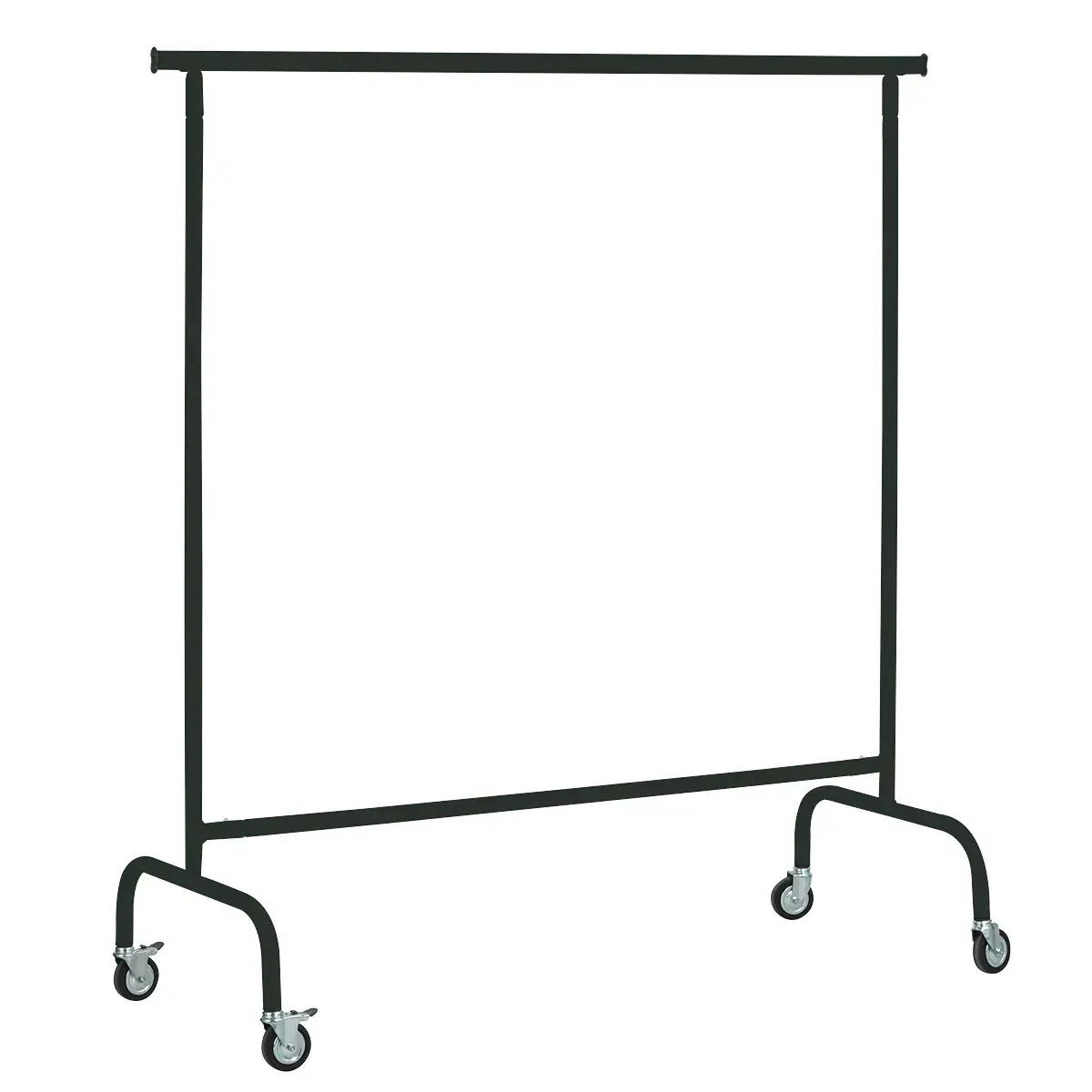 Portant vêtement professionnel droit 150 x H 160 cm - Noir mat - Portants à vêtements droits