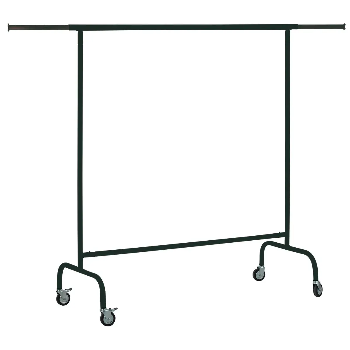 Portant vêtement professionnel droit 150 x H 160 cm - Noir mat - Portants à vêtements droits-2