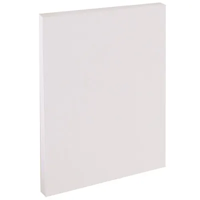 Fiche bristol 210 x 297 mm A4 unie blanche non perforée Exacompta - Paquet de 100 - Notes adhésives, Blocs cubes, Fiches Bristol
