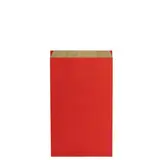 Pochette cadeau kraft vergé rouge 15 x 9 x 26 cm - Sachet kraft - Lot de 250