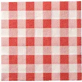 Serviette papier ouate Vichy 1 pli 15 x 15 cm - Serviette jetable - Serviette de table papier - Paquet de 200 - Serviettes jetables, Serviettes cocktails