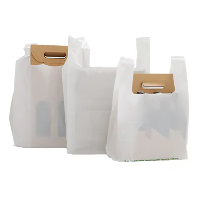 Sac bretelle plastique réutilisable blanc PEBD 10L 50μ 26 x 12 x 45 cm - Lot de 500 - Sacs plastique bretelles-6