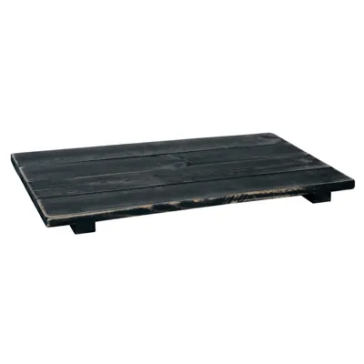 Tablette bois pour rayonnage magasin 60 x 40 cm, ép. 18 mm - Noir charbonneux - Tablettes Bois Brut