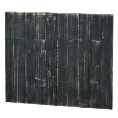 Panneau bois pour gondole Noir charbonneux 96,2 x 80 cm, ép.18 mm - Fond plein - Fonds Bois