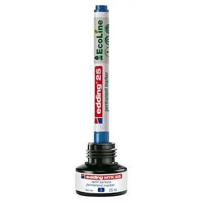Marqueurs permanents Edding E-25 EcoLine recyclés – Pointe fine 1 mm – Paquet de 4 - Marqueurs-2