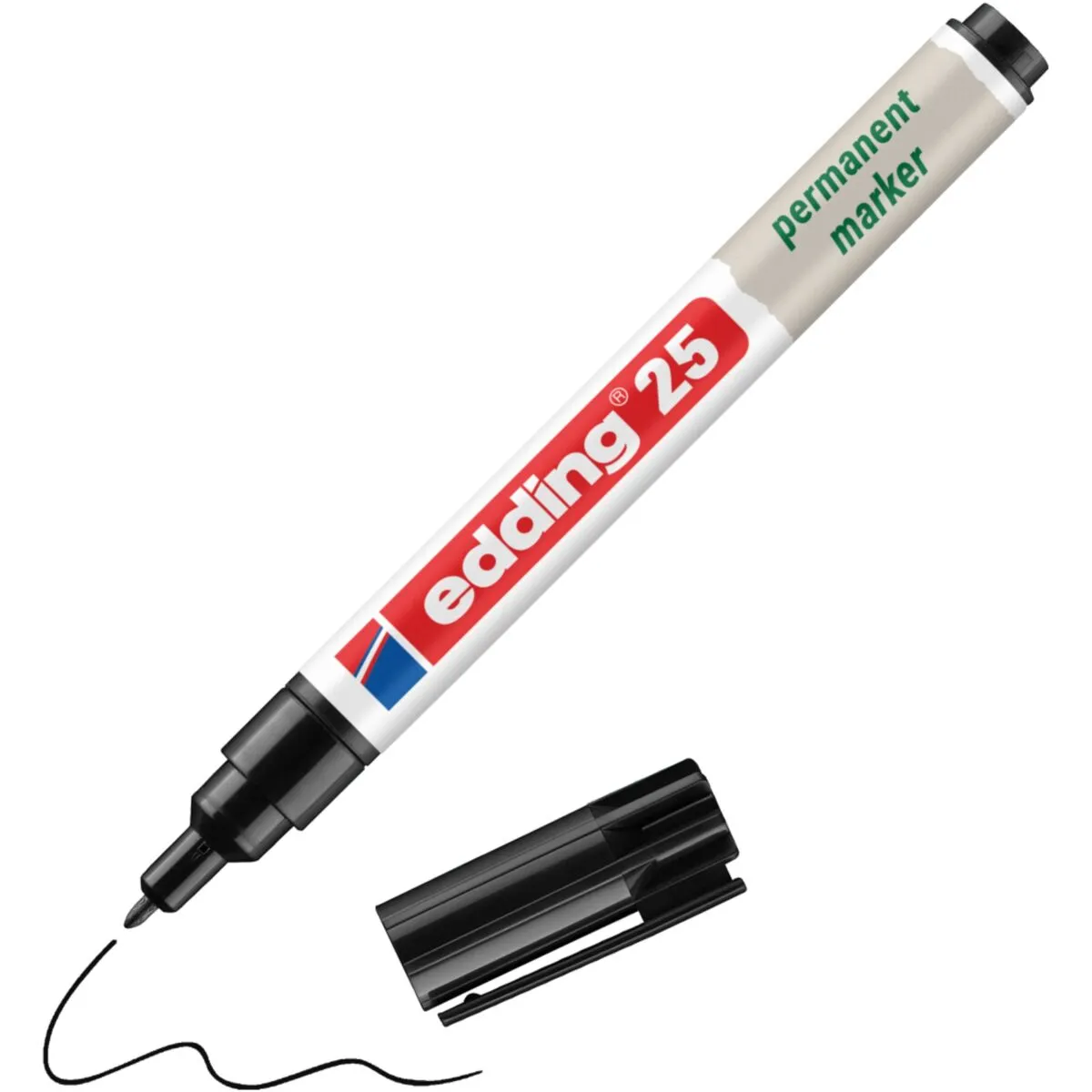Marqueur pour tableaux blancs en Aluminium Edding e-250 Noir - Pointe Ronde 1,5-3 mm - Lot de 10 - Marqueurs, Feutres craies-2